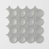 Contour 12"X12" Ceramic Circular Mosaic Wall and Backsplash Tile