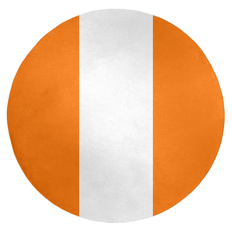 Tapis de zone orange, Rond 5 pi