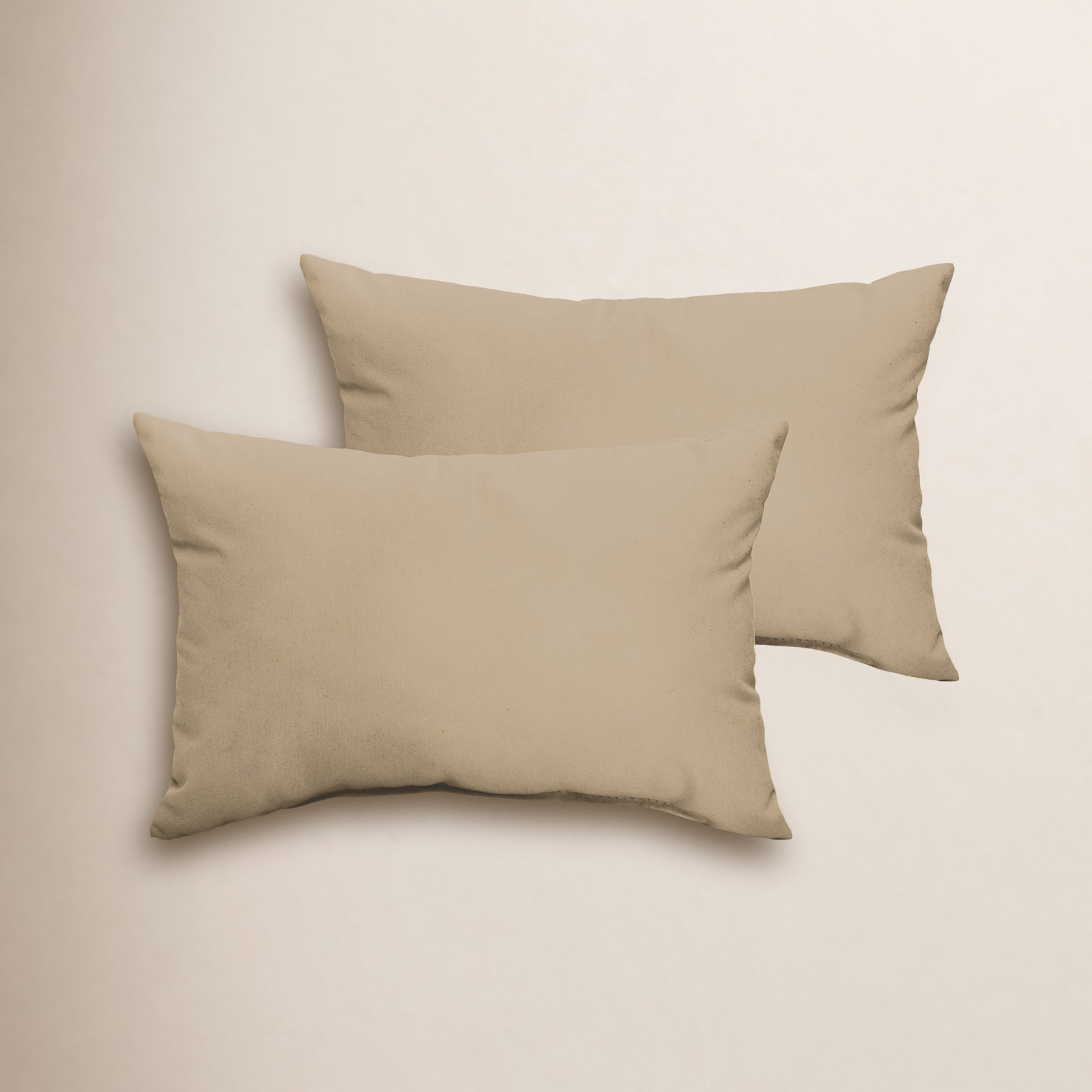 Almeda Outdoor Rectangular Pillow Cover & Insert, Fresco Tan, 12" x 24"