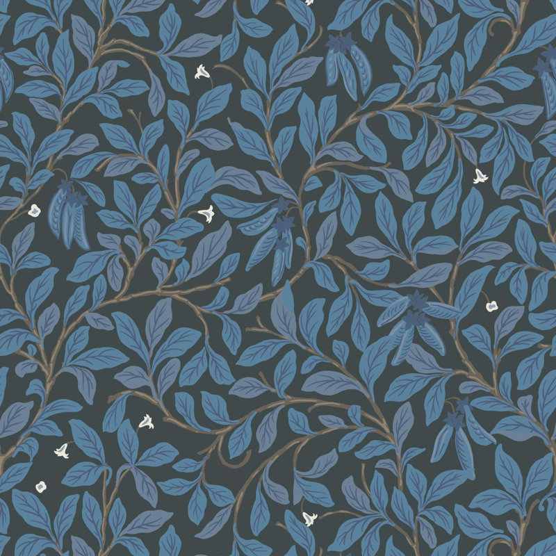 Leaf and Pod - Wallpaper, Premium Paper, Nocturne