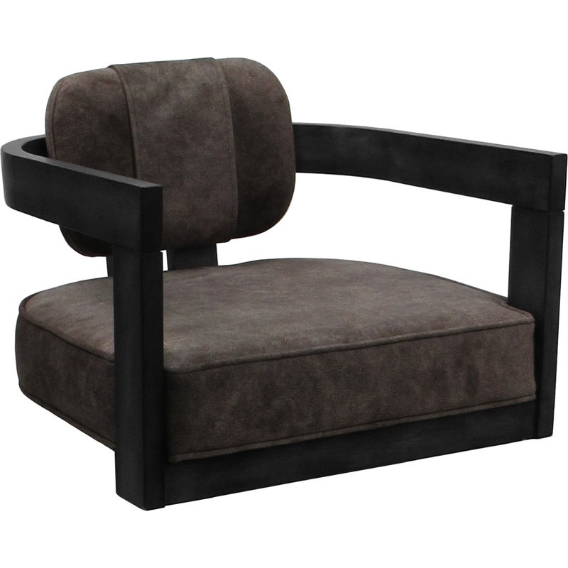 Cendre Outler - gris - assise de 34 po, Siège brun / cadre gris