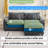 Arale 86'' Wide Comfy Cloud Couch Sectional Loveseat Sofa with Ottoman-1533477526