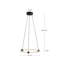 Luminaire suspendu géométrique unique à 1 lumière Bruni-88045289-88045288