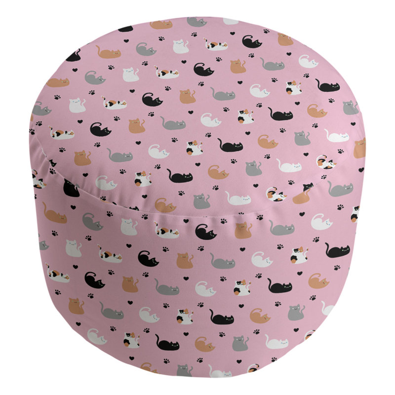 Repose-pieds Avicia, Rose pâle / Gris