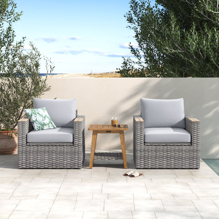 Genesis 3 Piece Teak Seating Group with Cushions