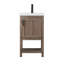 Meuble-lavabo simple autoportant de 20 po avec plateau en céramique Alvah-1978318888