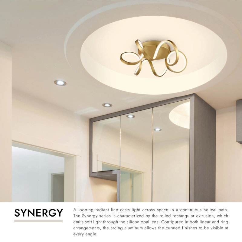 Synergy 1 - Light LED Flush Mount, Black