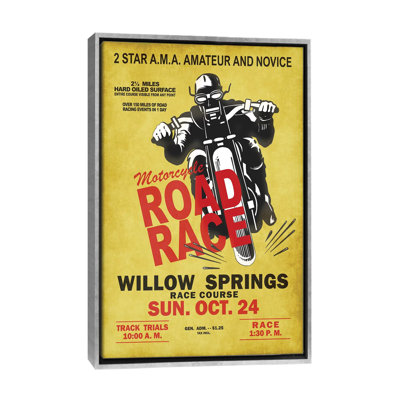Willow Springs Road Race by Mark Rogan - Advertisements Print