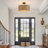 Stutz 16in. 3-light Rattan Drum Semi-flush Mount Ceiling Light