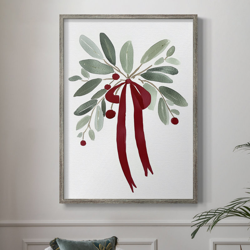 Christmas Holiday Art CXXVII Framed Print - Solid Wood, 11" H x 9" W