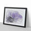 Purple Anemone Flower in Abstract - Framed Print-55768007-55768008