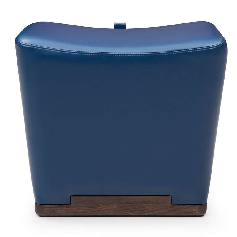Electra Upholstered Accent Stool, Blue