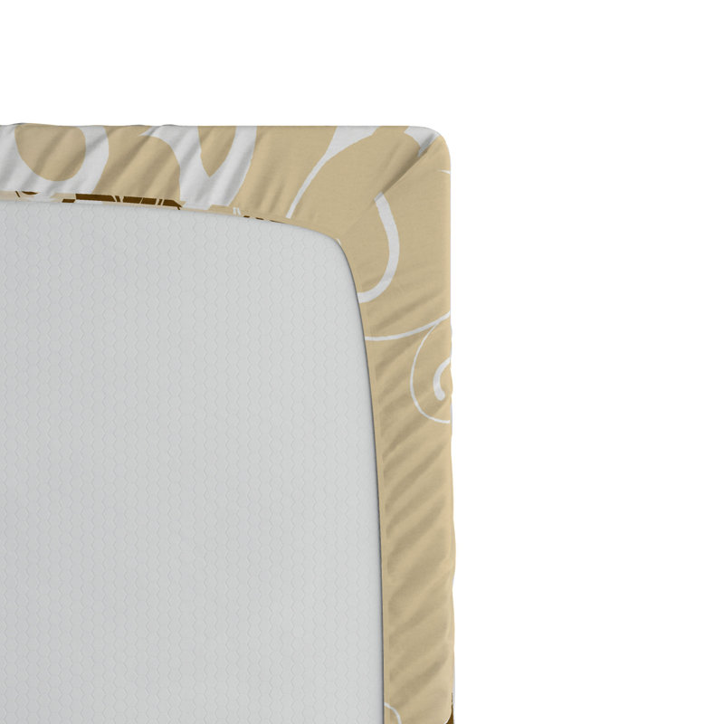 Microfiber Floral Fitted Sheet, Full Fitted Sheet