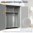 Versatile Outdoor 48 in. W x 21 in. D Resin Tool Shed With Shelf