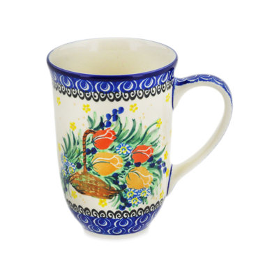Tasse en grès poli 19 oz - Bouquet d'été