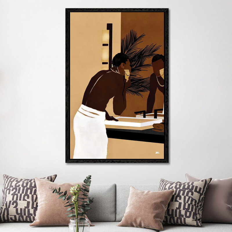 Morning Trim by Bria Nicole - Print on Canvas, Black Framed Canvas, 152.5 cm H x 101.5 cm W
