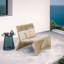 Chaise de loisirs d'extérieur imperméable Brasby