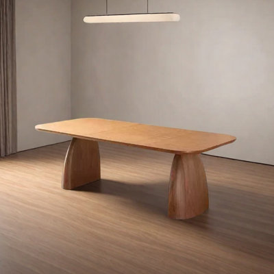 Solid wood ash unique dining table