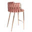 Tabouret de comptoir 27 po Tyrone avec dossier tissé et pieds en métal-33320-132709258