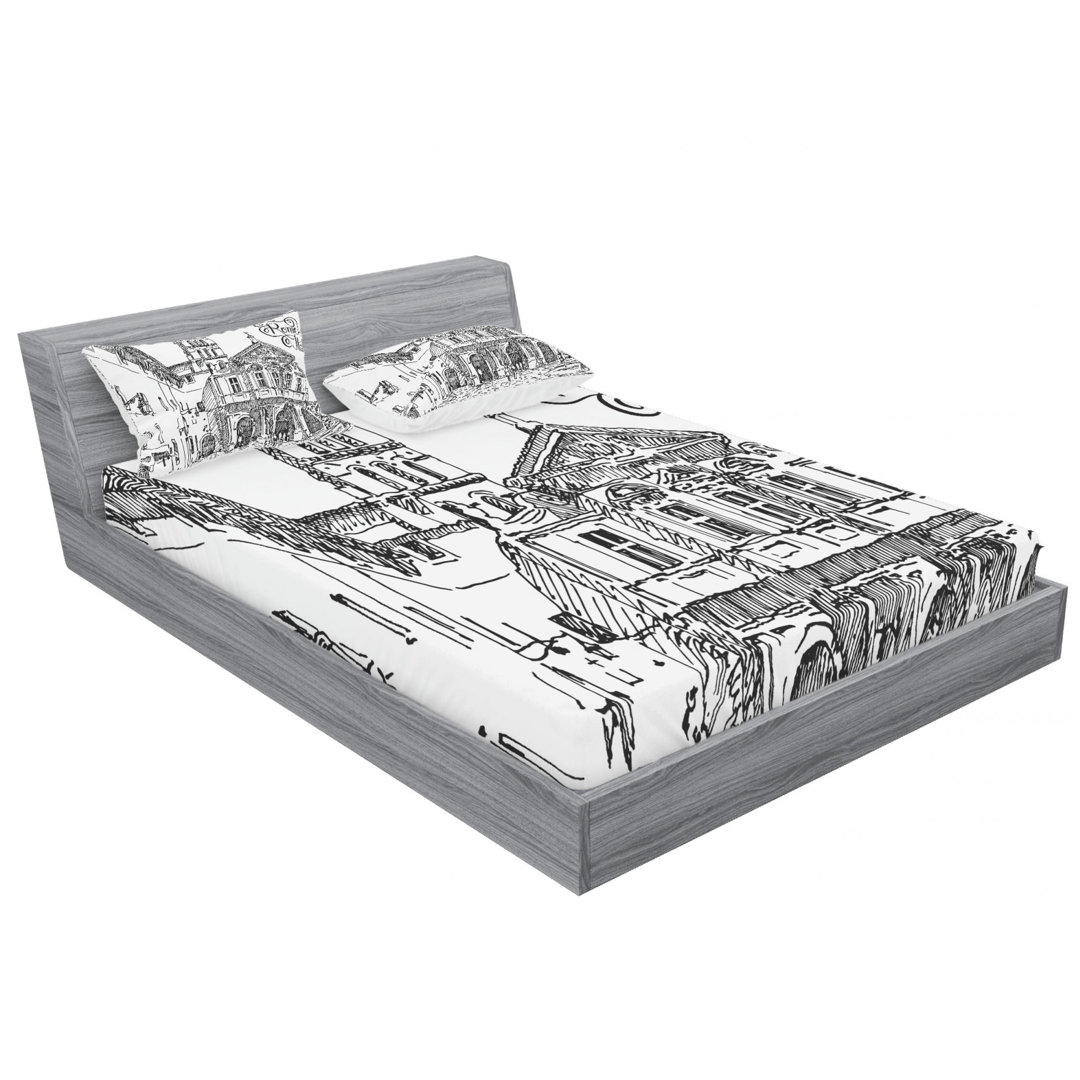 Microfiber Sheet Set Ambesonne 