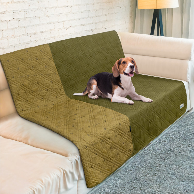 Couverture en polyester, Vert olive, 68 po x 82 po