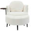 Fauteuil rembourré simple avec repose-pieds mobile-2106957798