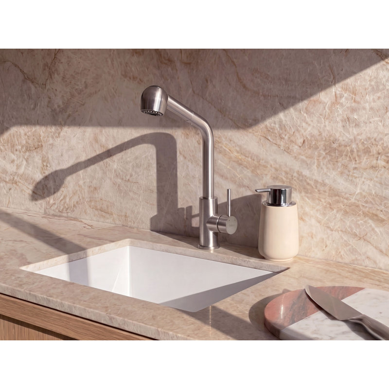 Kitchen Pull Out Tap WICHABAI Silver