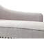 Coussin de salon moderne avec garniture cloutée en lin beige-2074518824