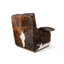 Ensemble de fauteuil en cuir et repose-pieds