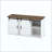 Sideboard With Storage,Farmhouse Storage Cabinet With Sliding Barn Doors And 4 Drawers, Wood Buffet Table With Power Outlet-1555164380