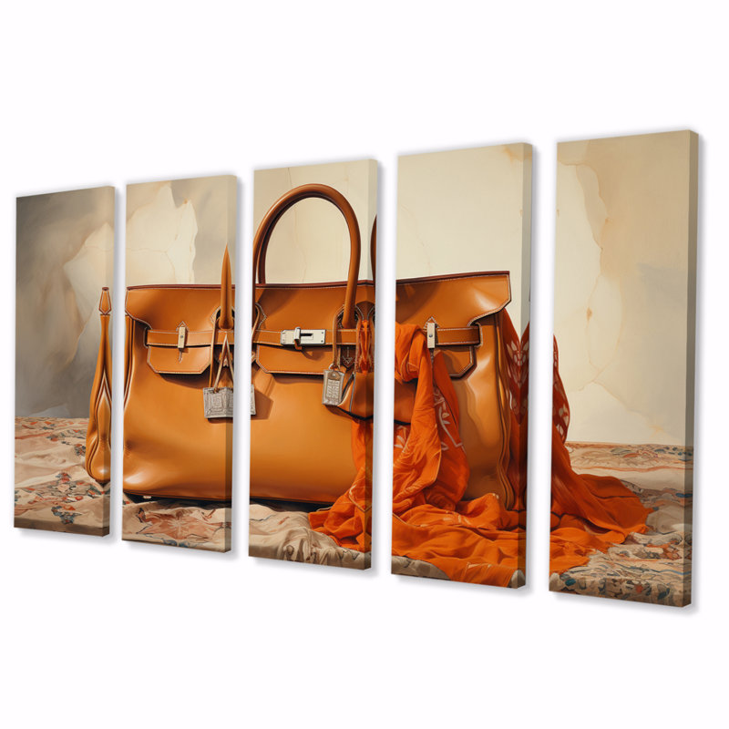 Impression sur toile 5 pièces Minimalim Brown
