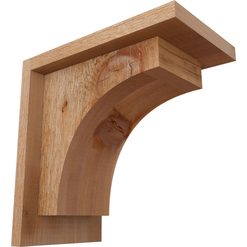 Corbeau Huntington avec plaque arrière, H 10 po x l 6 po x P 10 po, Cèdre rouge, Sciage brut