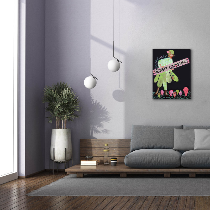  «Stop Look» par Bebe Keith, art mural sur toile, 26 po x 34 po