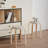 Set Of 4 Stackable Stools, Stackable Bentwood Stools, Round Backless Chairs For Dining Room, Kitchen, Classroom-615869464