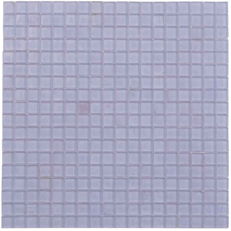 Skosh 0.6" x 0.6" Glass Grid Mosaic Wall & Floor Tile, Floral Purple Red