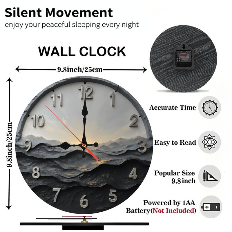 Horloge coucher de soleil
