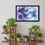 Purple And Blue Swirling Digital Abstract Fractal Pattern Canvas Wall Art-133554416
