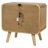 Winston Light Ash 2-Drawer Nightstand Bedside Table