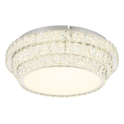 Donahoe Crystal LED Flush Mount