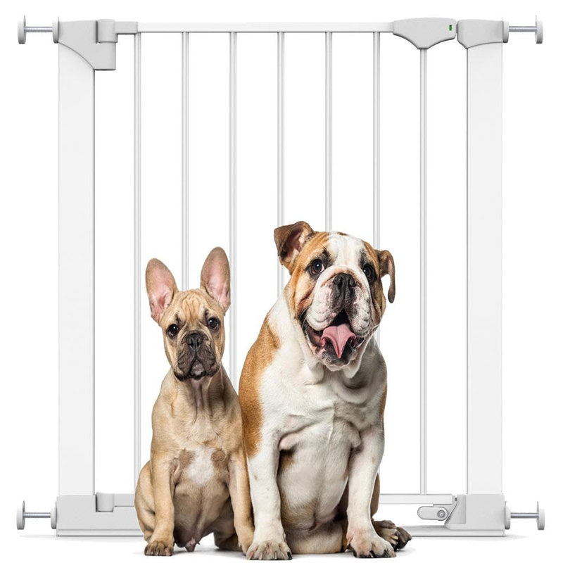 Metal Pressure Mounted Pet Gate, White, 68cm - 75cm