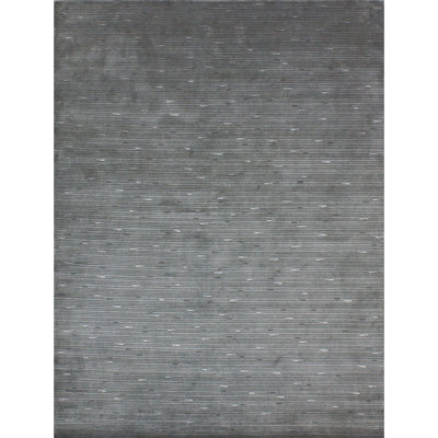 Tapis gris noué à la main