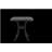 Bistro Set 3 Piece Rustproof Cast Aluminum Patio Furniture Sets 2 Chairs and 1 Round Table Outdoor, Garden, Patio,
 Balcony, with cushion black-993571111