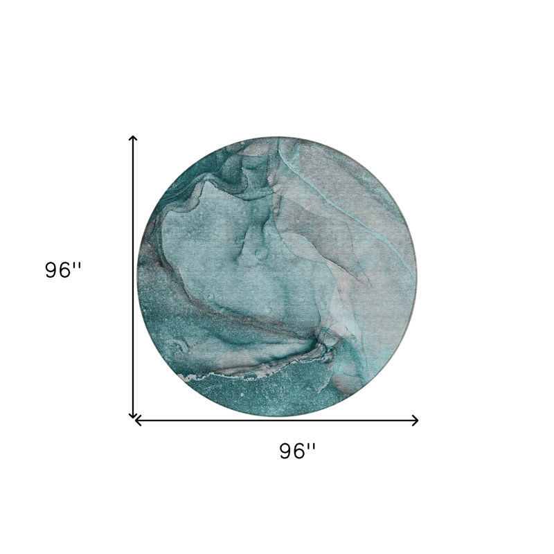 Tapis extérieur rond 8 pi