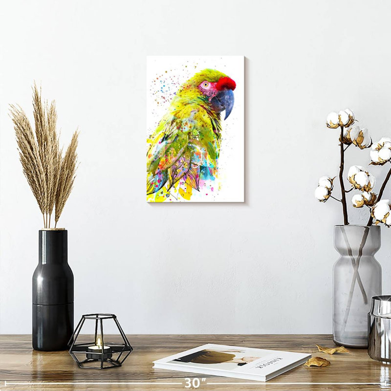 Brampt superbe oiseau de safari, H 12 po x l 8 po