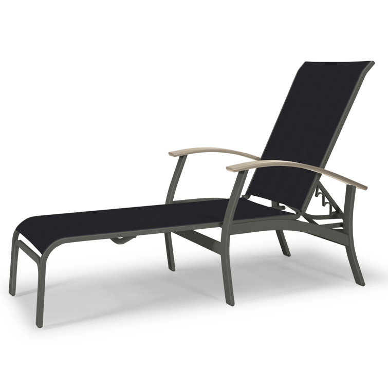 Askar Outdoor Rust-Resistant Metal Chaise Lounge