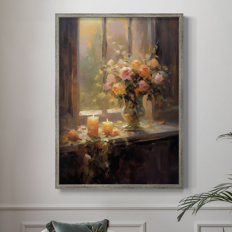 Reproduction encadrée FLORAL Series DCCLV III - bois massif, H 30 po x l 24 po