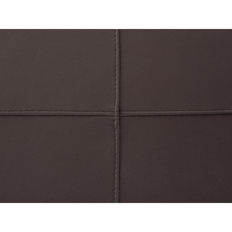 Korinna 95cm Wide Tufted Rectangle Solid Colour Standard Ottoman, Brown