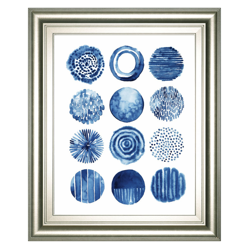 Differing Drops II Wall Art - 22" x 26" - Silver Frame