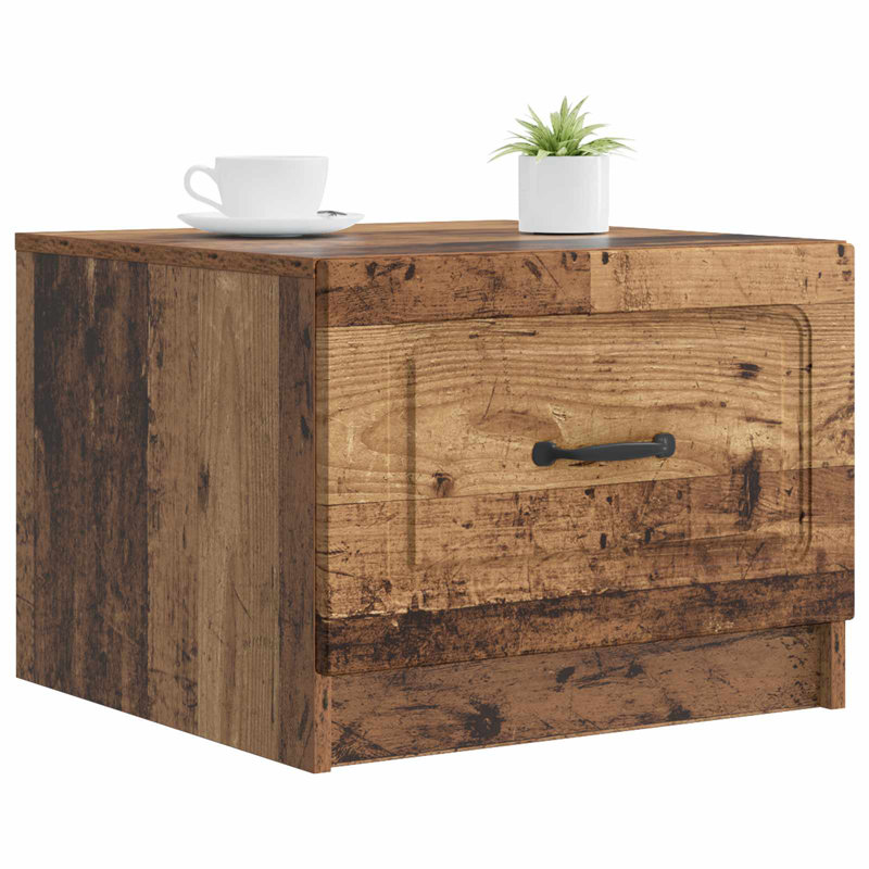 Coffee Table with Storage, 37cm H x 50cm L x 49cm W, Old Wood