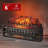 Shrum 26" WiFi Infrared Quartz Electric Fireplace with Sound Crackling, Realistic Pinewood Logs, Timer, 1500W-1981862483